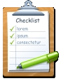 Checklist lorem ipsum consectetur